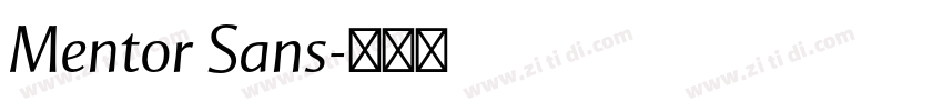 Mentor Sans字体转换